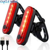 Rear Bike Tail Light USB Rechargeable Ultra Bright Taillights Fit On Bicycle Easy to Install for Cycling Safety Bicycle Light